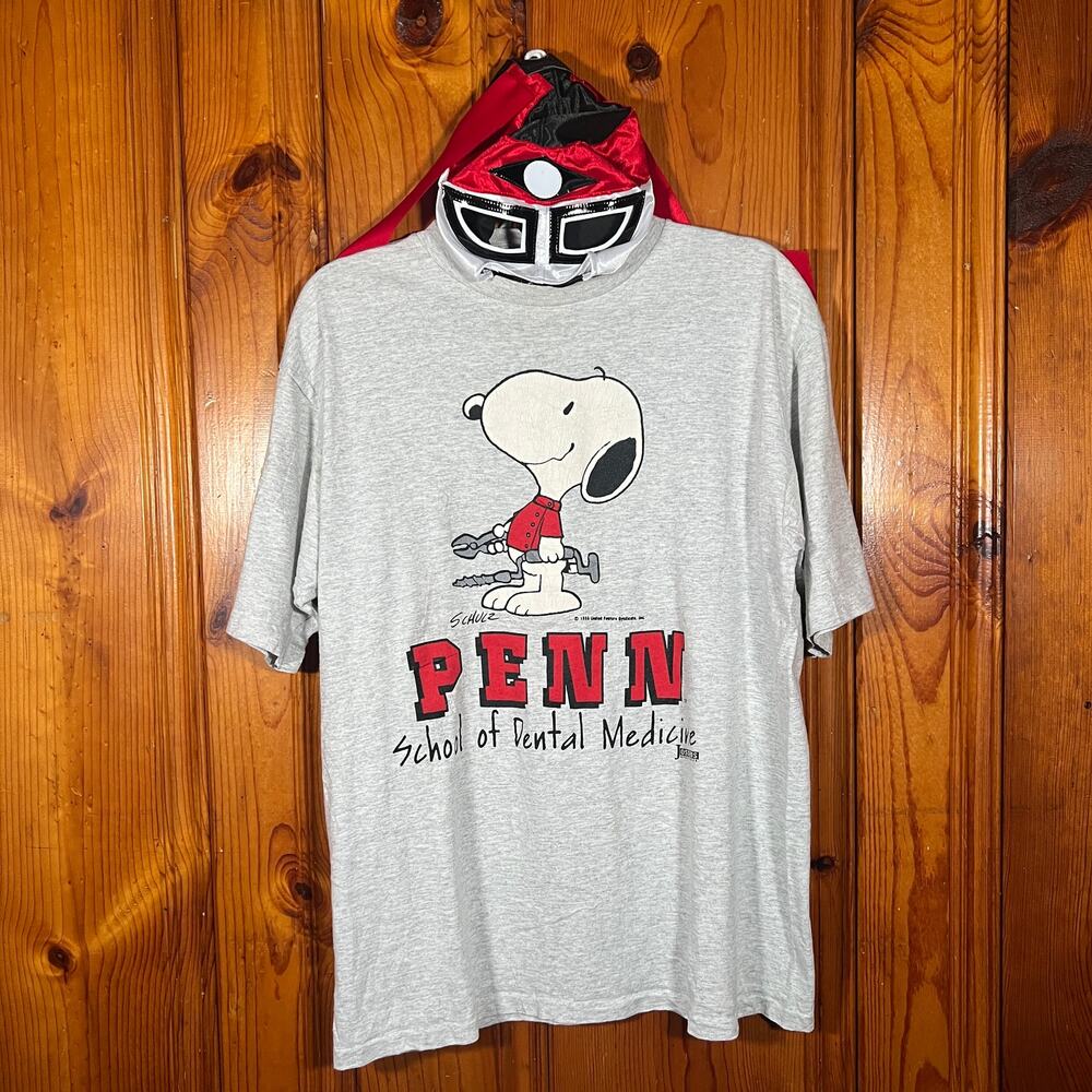 Jostens L Vintage Snoopy Tee Gray Regular